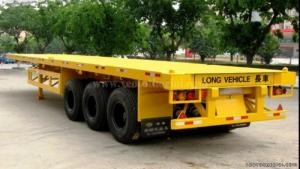 Nhà máy chuyên bán rơ mooc sàn 40 feet 3 trục CIMC, đủ màu chủng loại
