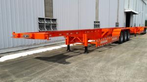 Bán Sơ mi rơ mooc sàn chở container DOOSUNG 40 feet, 3 trục giao xe ngay