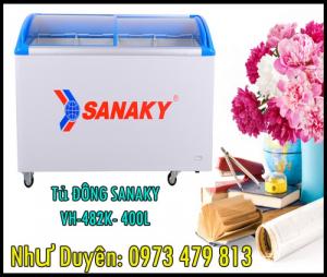 Tủ đông Sannaky 400 lít VH-482K kiểu dáng đẹp cho bạn thoải mái tích trữ đồ ăn