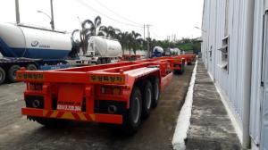 Cần bán Rơ Moóc sàn Doosung loại 40 feet 3 trục giá rẻ nhất ở Chi nhánh Doosung phía Nam