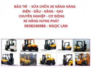 Bảo trì xe nâng, sửa xe nâng toàn quốc chuyên nghiệp