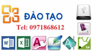 Đào tạo tin học văn phòng, autocad, photoshop, corel draw, phần cứng máy tính, quản trị mạng,