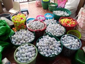 Bóng tập golf giá rẻ, bóng golf 1 lớp, bóng 2 lớp, bóng nổi đánh ra hồ, bóng