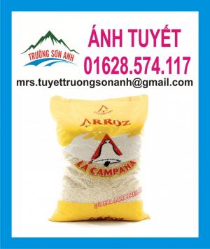 Bao đựng gạo 50kg ghép màng OPP in ống đồng