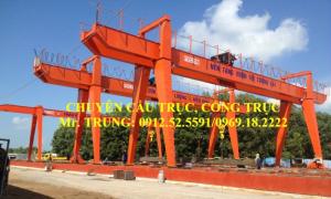 Cổng trục dầm đôi Q=20/5 tấn - Nhiệt điện Long Phú, Sóc Trăng