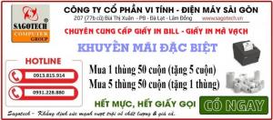 GIẤY IN BILL siêu khuyến mãi