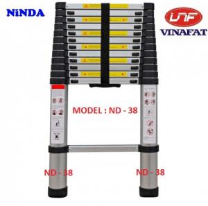 - Chiều cao tối đa : 3.8m
- Chiều dài rút gọn 0.86m
- Chiều rộng thang: 0.5m
- Trọng lượng thang: 10.4 kg
- Trọng lượng cả bao bì : 11 kg
- Số bậc: 13 bậc
- Khoảng cách giữa các bậc : 30cm
- Chất liệu: Nhôm cao cấp
- Tải trọng 150kg