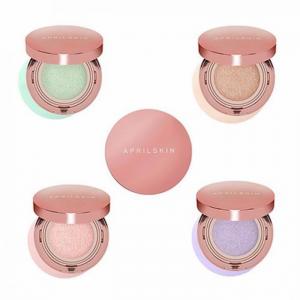 Phấn April Skin Cushion Vỏ Hồng Tráng Gương SPF 50++