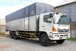 Bán xe tải Hino FL8JTSL 3 chân 16 tấn thùng phủ bạt 9m4 2016 giá 1 tỷ 540 triệu
