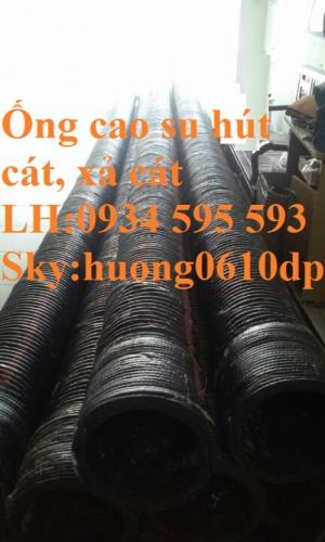 Ống cao su bố thép, ống cao su hút cát phi 200, ống cao su bố vải