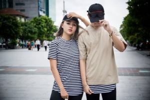 Long tee sọc - Unisex