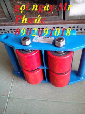 con rùa kéo máy 6 tấn 4 bánh xe PU di chuyển