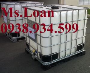 Bán bồn nhựa đựng hóa chất 1000 lít,bồn nhựa IBC 1000 lít,tank nhựa IBC 1000 lít