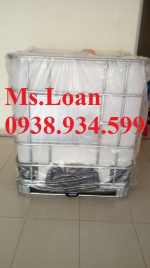 Bán bồn nhựa đựng hóa chất 1000 lít,bồn nhựa IBC 1000 lít,tank nhựa IBC 1000 lít