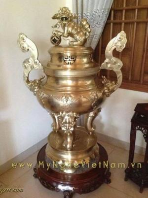 Đỉnh đồng thờ cúng, đỉnh song long chầu nguyệt, đỉnh thờ đỉnh hương