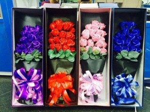 Hộp quà tặng hoa hồng sáp thơm bông đại