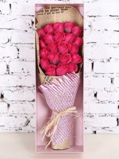 Hộp quà tặng hoa hồng sáp thơm bông đại