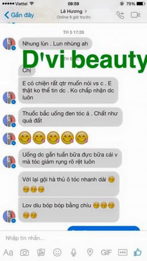 Thuốc đặc trị rụng tóc, đen tóc - Dvi Beauty