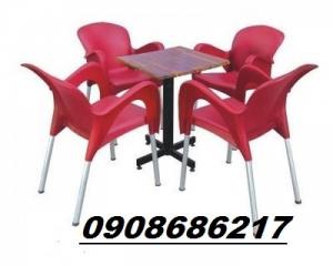 Trực tiếp sản xuất bàn ghế cafe nhựa đúc giá rẻ