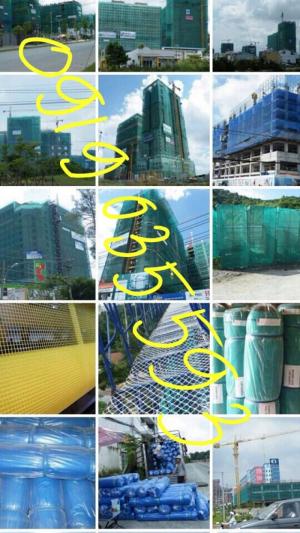 Lưới xây dựng bao che dự án công nghiệp lớn, lưới nhựa PE nguyên sinh, lưới bụi