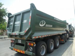 Xe Sơ mi Rơ Moóc thùng tự đổ 24 khối, giá rẻ cạnh tranh 635 triệu