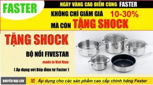 Chương trình khuyên mại bếp từ faster tháng 10