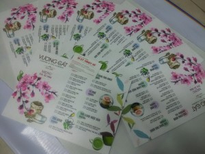 In menu thực đơn PP cán format | In PP mực nước, cán màng mờ, cán bồi format