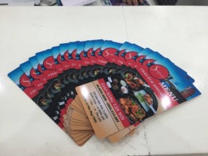 In menu đơn, chất liệu nhựa PVC - in menu nhựa 1 tấm, in full màu 2 mặt, bo tròn 4 góc