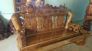 Bộ bàn ghế gỗ tạp