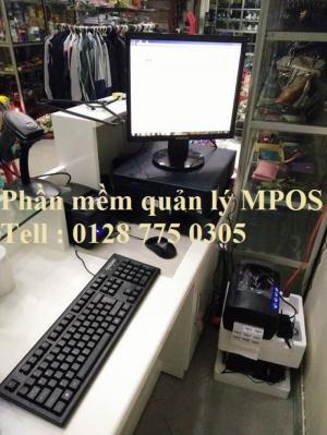 Bộ thiết bị tính tiền cho shop quần áo thời trang, tạp hóa