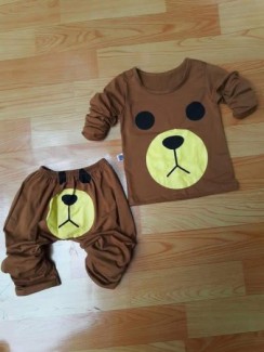 Đồ bộ trẻ em. Cotton 4 chiều thấm hút mồ hôi
