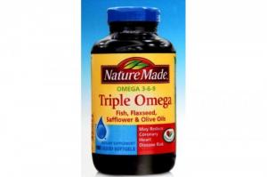 Triple Omega 3 6 9 Nature Made hộp 180 viên USA