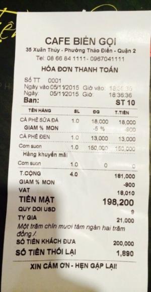 Máy in hóa đơn tính tiền, in bill pha chế