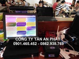 Trọn bộ máy tính tiền cảm ứng cho quán cafe tại gò vấp tân bình tân phú