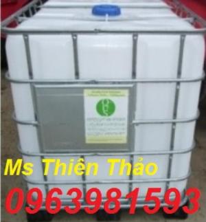 Tank nhựa 1000l, tank đựng hóa chất, bồn đựng hóa chất có sắt bao quanh