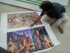 In UV tranh nghệ thuật chất liệu canvas | Các hình ảnh về phong cảnh châu Âu, hình ảnh tranh phục hưng, tranh nghệ thuật cổ điển được khách hàng đặt in trang trí với phương pháp in UV cao cấp