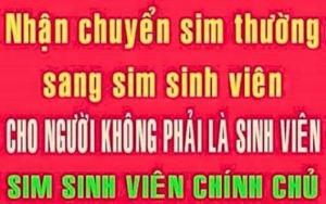 Chuyển sim sinh viên ưu đãi khủng mỗi tháng được tặng 250 phút gọi nội mạng, đăng ký 3G chỉ 25k/tháng