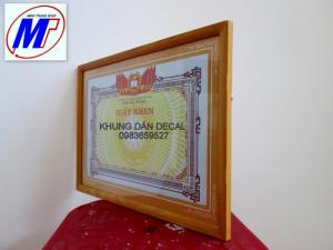 Bán Khung giấy khen gỗ dán decal khung