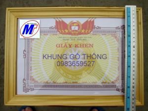 Bán khung giấy khen gỗ thông cao cấp 3 c