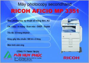 Ricoh Aficio MP 3351, Ricoh Aficio MP 3351, Máy photocopy seconhand Ricoh Aficio MP 3351