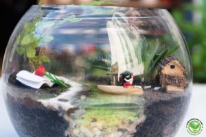 Terrarium người lái đò - Quà tặng thầy cô ngày 20-11