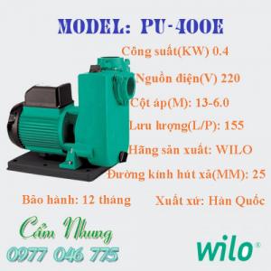 Máy bơm nước tưới cây tự mồi Wilo PU-400E 0.4KW giá tốt