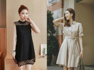 May đồng phục đầm công sở nữ Hàn Quốc