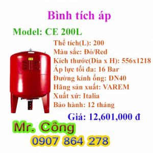 Bình áp lực VAREM Plusvarem CE 200L
