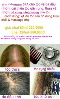 Mỹ phẩm nước xịt dưỡng tóc dành cho tóc rụng nhiều.