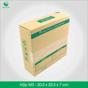 M3 - Size 20.5x20.5x7 cm- Hộp Carton đóng gói gửi hàng thu hộ COD