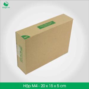 M4 - Size 20x15x5 cm- Hộp Carton đóng gói gửi hàng thu hộ COD