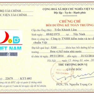 kế toán trưởng