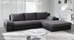 Sofa phòng khách màu đen mang phong cách hiện đại