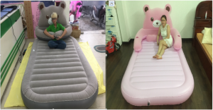Nệm hơi hình thú Khả năng chịu lực tối đa 300 kg + Tặng Kèm Bơm Hơi - MSN383109